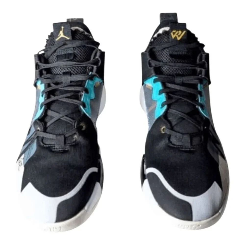 NIKE Air Jordan WHY NOT ZER0.2 SE 'Black Vast Grey' Sneakers Size 13